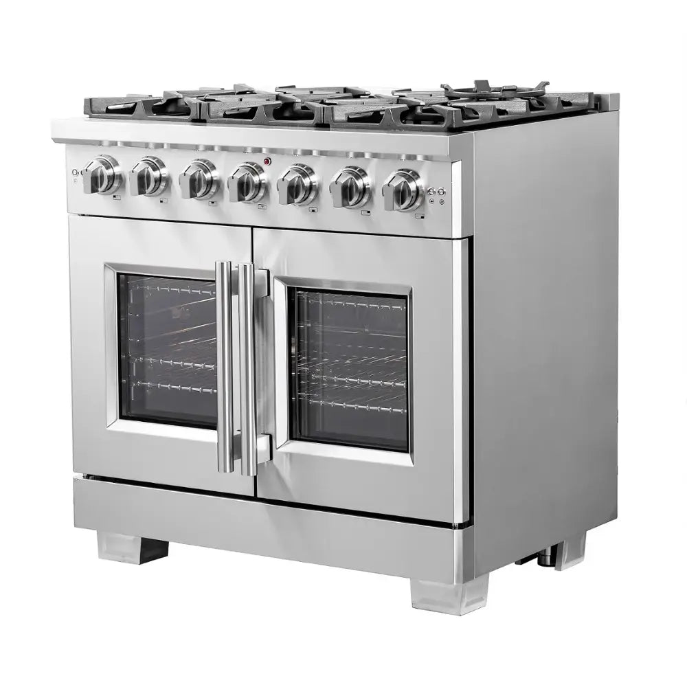 Forno Appliances - Lamazze Alta Qualita 2.05 Cu. Ft. Freestanding Gas Range with Propane Conversion Kit - Silver