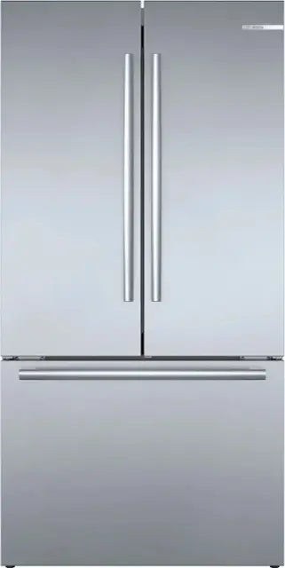 Bosch - 800 Series 21 Cu. Ft. French Door Counter-Depth Smart Refrigerator with VitaFresh - Stainless Steel