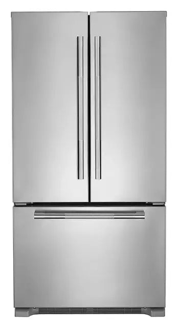 JennAir - RISE 21.9 Cu. Ft. Counter-Depth French Door Refrigerator with TriSensor Climate Control and Gourmet Bay Drawer - Stainless Steel