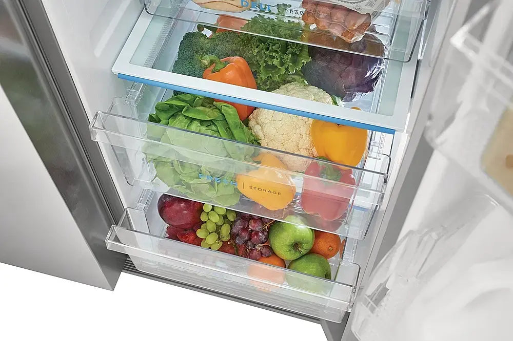 Frigidaire 22.3 Cu. Ft. Counter-Depth Side-by-Side Refrigerator - Stainless Steel