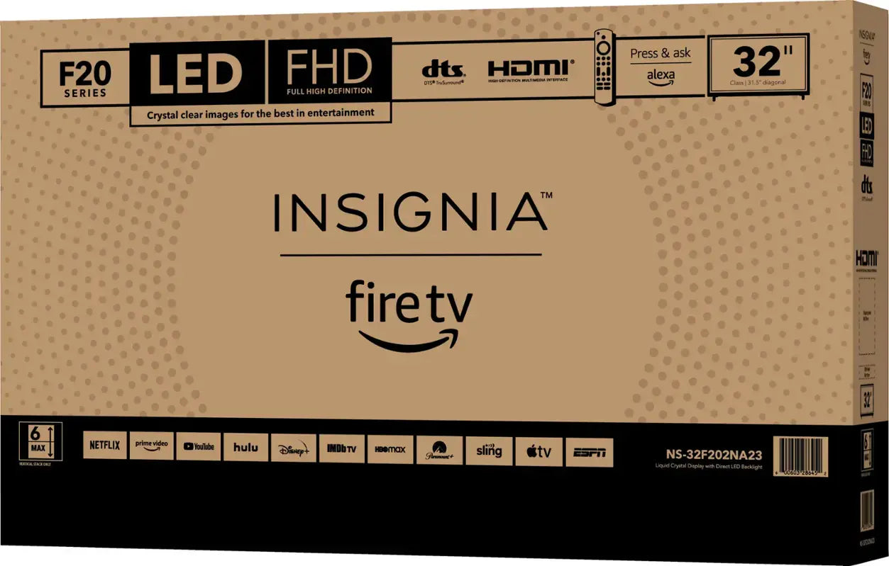 Insignia™ - 32" F20 Series LED Full HD Smart TV with Fire TV