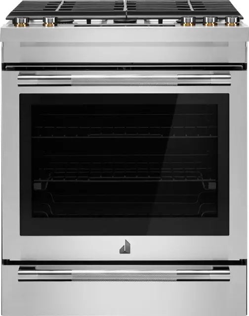 JennAir - 5.8 Cu. Ft. Slide-In Gas Convection Range with Self-Cleaning Function and Air Fry Feature - Stainless Steel