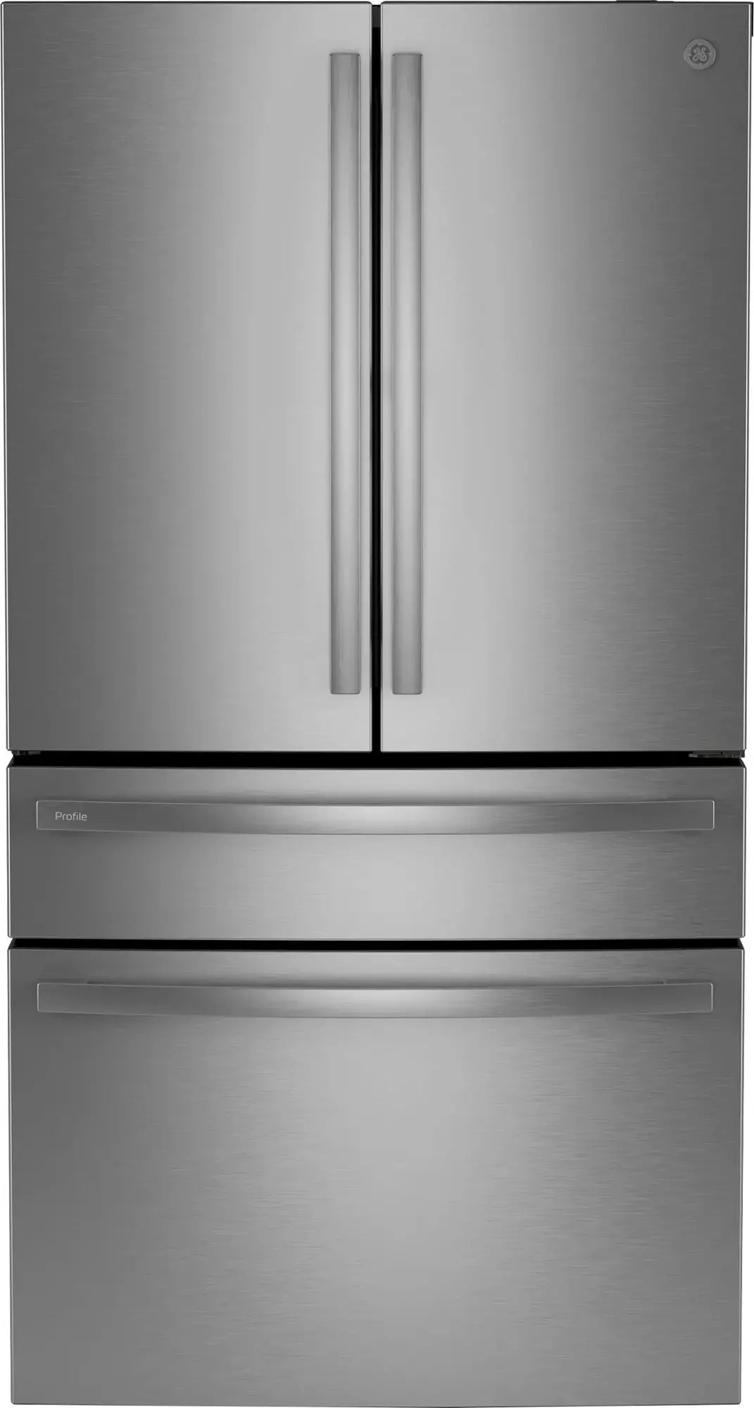 GE Profile - 28.7 Cu. Ft. 4-Door French Door Smart Refrigerator with AutoFill Pitcher and Dual-Dispense - Stainless Steel