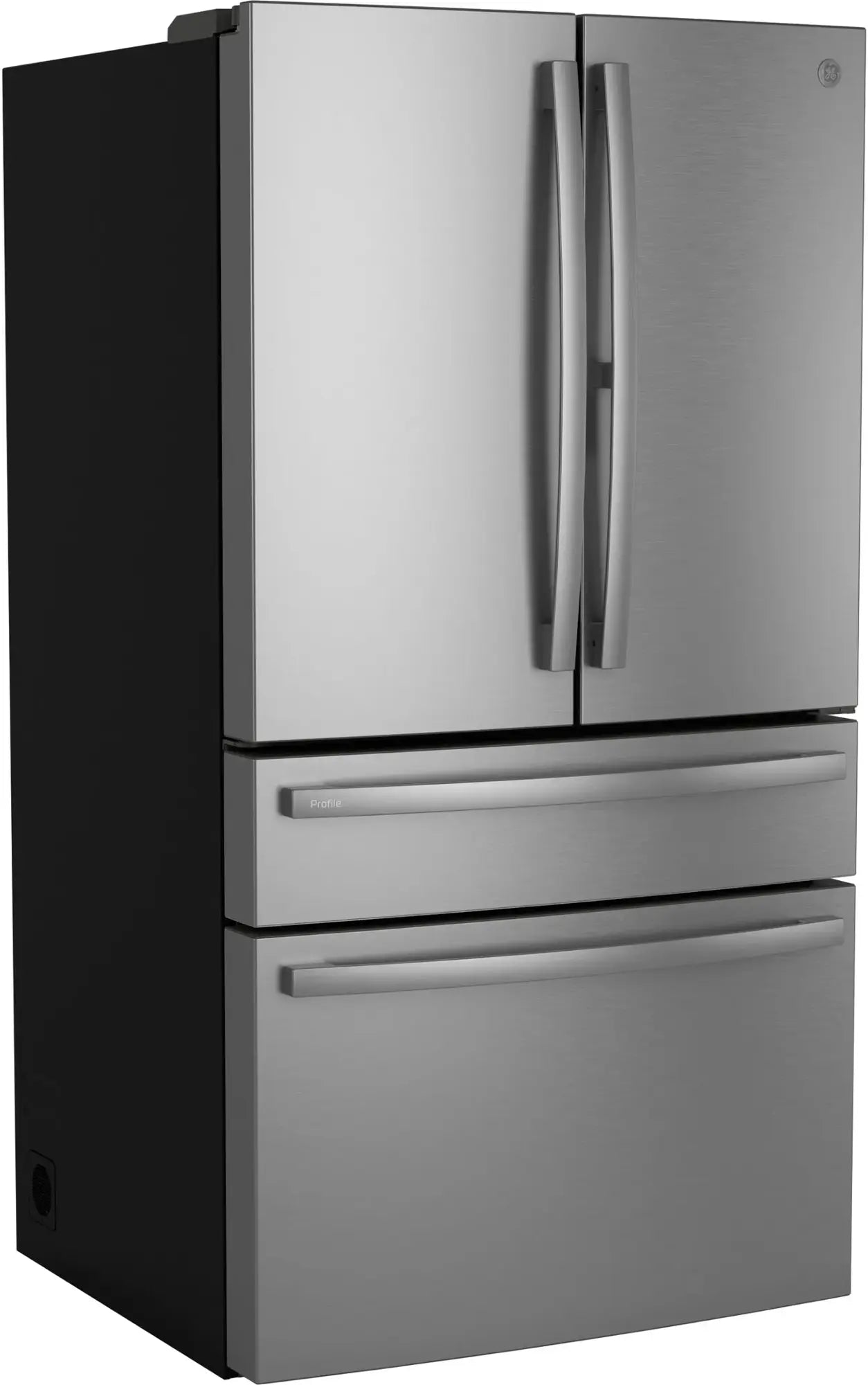 GE Profile - 28.7 Cu. Ft. 4-Door French Door Smart Refrigerator with AutoFill Pitcher and Dual-Dispense - Stainless Steel