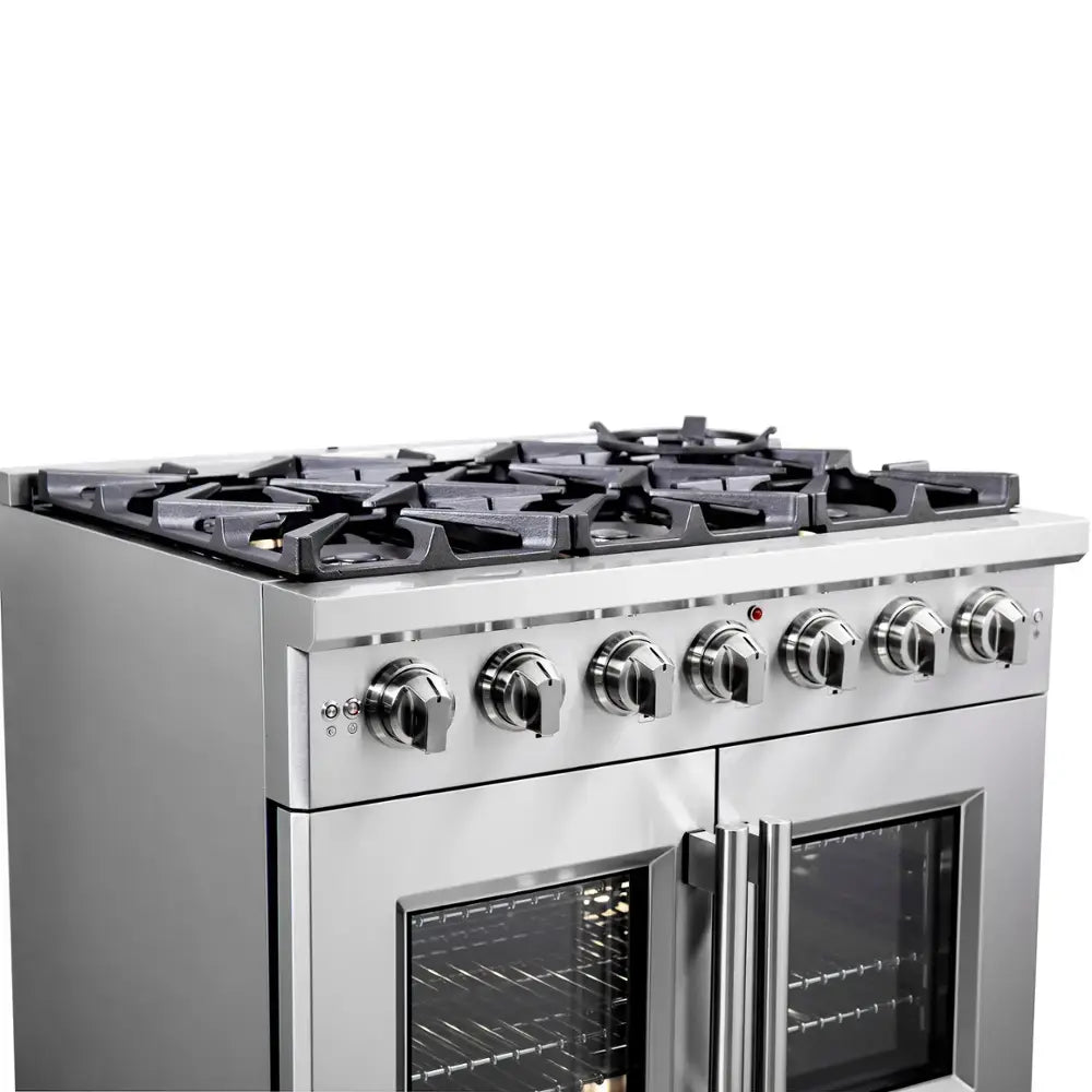 Forno Appliances - Lamazze Alta Qualita 2.05 Cu. Ft. Freestanding Gas Range with Propane Conversion Kit - Silver